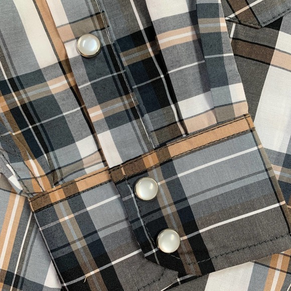 NWT COEVALS Club Pearl Snap Plaid Shirt Size Small - Picture 6 of 7